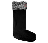 HUNTER Unisex Waffle Tall Boot Sock Polyfleece Black Grey Socken - 36-38 EU