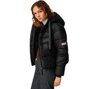 HUNTER Women's Intrepid Insulated Webbing Short Puffer Jacket Hunter Logo Black L