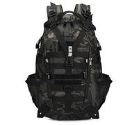 HUNTVP 30L Taktischer Rucksack Militär Wanderrucksack MOLLE Fahrradrucksack Bundeswehr Daypack Wasserdicht Sportrucksack Tagesrucksack für Sport Outdoor Wandern Trekking, Typ-4 Camouflage