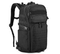 Huntvp Militär Rucksack 35L Taktischer Rucksack Herren Wasserdicht Daypack MOLLE Reiserucksack Bundeswehr Wanderrucksack Trekkingrucksack für Herren Damen Sport Radfahren Outdoor Camping (35L Schwarz)