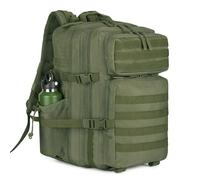 HUNTVP Militär Rucksack Herren 45L Taktischer Rucksack Groß Molle Wanderrucksack Sportrucksack Bundeswehr Tactical Backpack Wasserdicht Daypack für Sport Reise Trekking Camping Outdoor, Grün