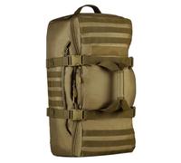 HUNTVP Militär Wanderrucksack 60L Taktischer Trekkingrucksack MOLLE Rucksack Wasserdicht Bundeswehr Bergsteigertasche XXL Military Armee Backpack Groß Kapazität für Wandern Trekking, 60L Braun
