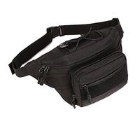Huntvp Militärische Hüfttasche, taktische Hüfttasche, wasserdicht, für Wandern, Klettern, Outdoor, Bauchtasche, Schwarz