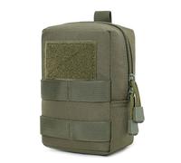 Huntvp Molle Tasche Klein EDC Pouch Militär Molle Zubehör Hüfttasche Herren Taktische Tasche Gürteltasche Belt Bag Notfalltasche Leer für Gürtel Weste Rucksack Outdoor Wandern, Typ-2 Grün