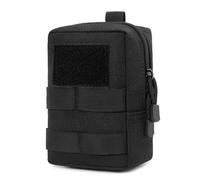 Huntvp Molle Tasche Klein EDC Pouch Militär Molle Zubehör Hüfttasche Herren Taktische Tasche Gürteltasche Belt Bag Notfalltasche Leer für Gürtel Weste Rucksack Outdoor Wandern, Typ-2 Schwarz