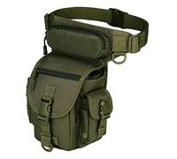 Huntvp Taktisch Beintasche Militär Beinbeutel MOLLE Hüfttasche Sport Tactical Leg Bag Armee Beintaschen Wasserdicht Gürteltasche Werkzeugtasche Tasche für Bein Herren Damen, Typ-1-Militär Grün
