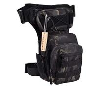 Huntvp Taktisch Beintasche Militär Beinbeutel MOLLE Hüfttasche Sport Tactical Leg Bag Armee Wasserdicht Gürteltasche Werkzeugtasche Tasche für Bein Herren Damen Motorrad, Typ-2-Camouflage