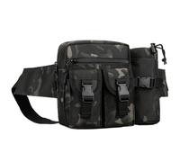 Huntvp Taktisch Hüfttasche mit Flaschenhalter Militärisch Bauchtasche Wasserdicht Gürteltasche MOLLE Wasserflasche Halter Multifunktional für Damen Herren Wandern Laufen Camping Trekking, Camouflage