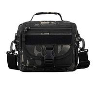 HUNTVP Taktisch Umhängetasche Herren Schultertasche Militär Männerhandtasche Crossbody Bag Herren Tasche Aktentasche Messenger Bag für Arbeit Alltag Outdoor - Camouflage