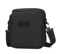 HUNTVP Taktische Umhängetasche Militär Schultertasche Wasserdicht Messenger Bag Molle Zubehör Tasche für Herren Arbeit Business Outdoor, Schwarz