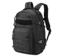 HUNTVP Taktischer Rucksack Herren 35L Militär Wanderrucksack MOLLE Trekkingrucksack Wasserabweisend Bundeswehr Kampfrucksack Kletterrucksack für Sport Reise Outdoor Wandern Camping Trekking,Schwarz