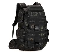 HUNTVP Wanderrucksack 50L Militar Rucksack Herren MOLLE Taktischer Rucksack Trekkingrucksack für Herren Damen Outdoor Wandern Trekking Camping, Camo