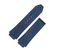 HUOJUA Kautschukarmband für Herrenuhren, Zubehör, kompatibel mit Hublo, Lederarmband, Schnalle, wasserdicht, atmungsaktiv, 25 mm x 19 mm, One Size, Achat