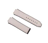 HUOJUA Uhrenzubehör, 25 x 19 mm, Crazy Horse, Leder, natürliches Gummiband, Uhrenarmband, kompatibel mit Herren-Uhrenarmband, Damenarmband, 3, Achat