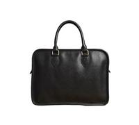 HURDHSCNF Herren-Umhängetaschen aus echtem Leder, Laptoptaschen, Umhängetaschen, Messenger-Aktentaschen, Computer-Gepäcktaschen(Black)