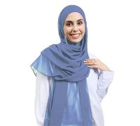 HURESON Instant-Chiffon-Hijab-Set, 3-in-1-Hijab-Schal mit integrierten Magneten und Unterkappen-Kopfwickel mit Modellmütze, Large