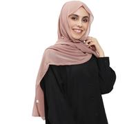 HURESON Instant Chiffon Hijab Set 3-in-1 Hijabs Schal mit integrierten Magneten und Unterkappen-Kopfwickel mit Modellmütze, Nr. 4, Large