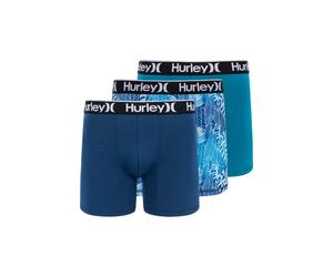 Hurley 3pk Mens Regrind Fashion Boxer Blue Größe: S | Unterhosen Outlet | Herren | Blau