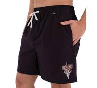 Hurley Volley Flex Tattoo Swimming Shorts Schwarz L Mann