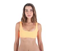 Hurley Damen-Bikinioberteil, einfarbig, weich, Scrunch zum Überziehen