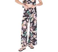 Hurley Damen Flora Side Slit Pant Lässige Hose, schwarz Floral, XS