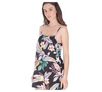 Hurley Damen Flora Slip Mini Dress Lässiges Kleid, schwarz Floral, M