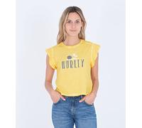 Hurley Damen Flutter Tee T-Shirt, Sulphur, S
