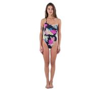 Hurley Damen Hana Asymmetrical Rvsb Cheeky One Piece Einteiliger Badeanzug, Black, XS