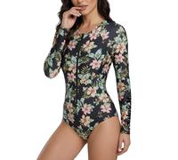 Hurley Einteiliger Damen-Badeanzug, langärmelig, Badeanzug für Damen, Badeanzug mit LSF 50+, UV-geschützt