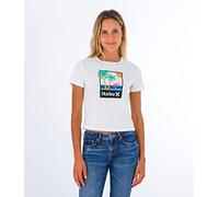 Hurley Damen Mingo Rib Baby Tee T-Shirt, Marshmallow, XS