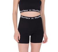 Hurley Damen OAO Text Active Bermuda Shorts, schwarz, M