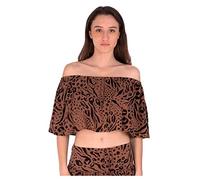 Hurley Damen Off The Shoulder Top Lässige Hose, Animix Latte, S