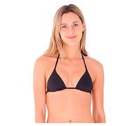 Hurley Damen Solid Itsy Bitsy Bikini Top Bikinioberteil, schwarz, XS