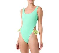 Hurley Damen Solider Scrunch Moderate Einteiler Badeanzug, Seafoam, M