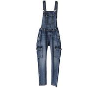Hurley Damen W Oceancare Denim Dungaree Pants, Jeansblau, 38