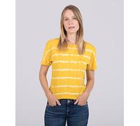 Hurley Damen W Oceancare Palm Stripes Ss Tee T-Shirt, Sulphur, XS