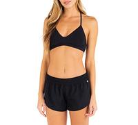 Hurley Damen W Supersuede Solid Beachrider 2,5' Bds Board-Shorts, Schwarz/Weiß (Newprint or Black/Wht), M