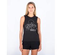 Hurley Damen Yote Two Washed Muscle Tank T-Shirt, Marshmallow, M