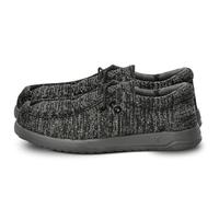 Hurley Elastische Schnürhalbschuhe für Kinder, Segeltuchschuhe für Jungen und Mädchen, bequem, langlebig, stilvoll, Kindermode Sneaker, breite Zehenschuhe für den Alltag, Dunkelgrau, 11 Little Kid