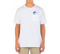 Hurley Evd Trolling Pkt Short Sleeve White Größe: M | Bedruckte T-Shirts Outlet | Herren | Weiß