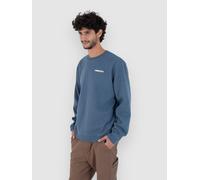 Hurley Graphic Slub Crew Sweater grey teal Herren Gr. S