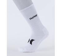 Hurley Herren 3pk Mens Terry 3 Stück, 1/2, Frottee, Crew, Weiß/Mehrfarbig, 44