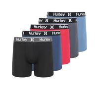 Hurley Herren 5 Pack Stretch Boxer Briefs Retroshorts, Chaos Pink Combo, Large