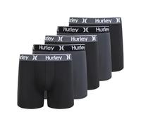 Hurley Herren 5 Pack Stretch Boxer Briefs Retroshorts, Schwarz/Castlerock, X-Large