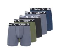 Hurley Herren 5er-Pack Stretch-Boxershorts Slip, Charcoal Fern Combo, Small