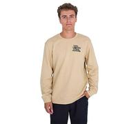 Hurley Herren Baja Fleece Crew Pullover Sweater, Cremefarbenes Ahornholz, XXL