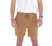 Hurley Herren Baja Linen Volley 17' Bermuda Shorts, Goldene Doodle, S