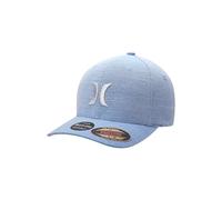 Hurley Herren-Baseballkappe, feuchtigkeitsableitend, gebogene Krempe, Flexfit, enganliegende Hüte für Herren mit H2O-Dri-Schweißband (Größen: S-XL), Pazifikblau, L/XL