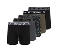 Hurley Herren-Boxershorts, 5er-Pack, Stretch, Olivgrün