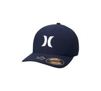 Hurley Herren Dri-fit One & Only Flexfit Baseball Cap Baseballkappe, Obsidian//Weiß, S-M